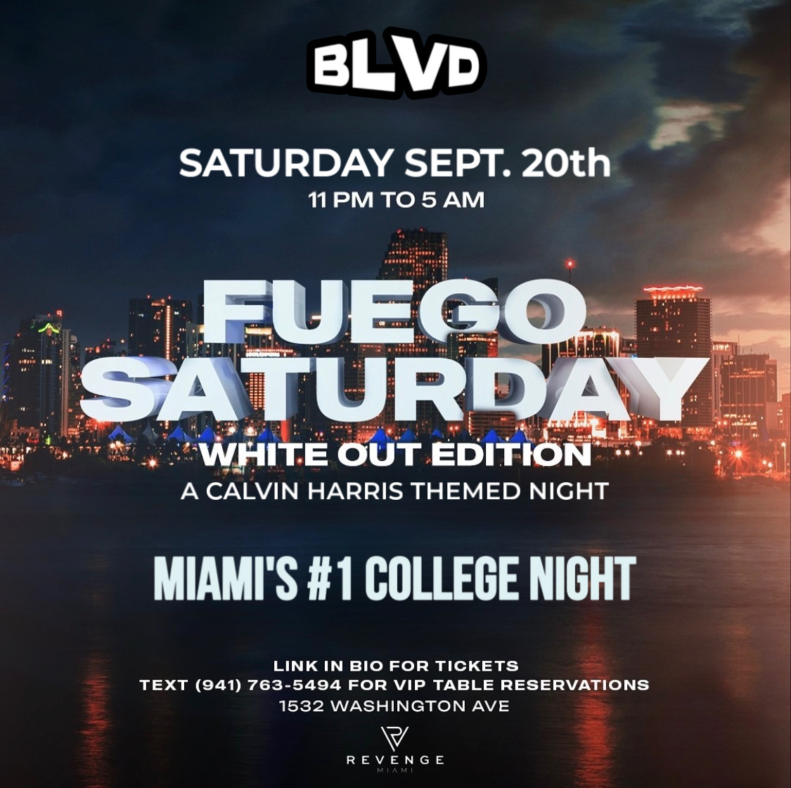 White Out || Saturday at Revenge