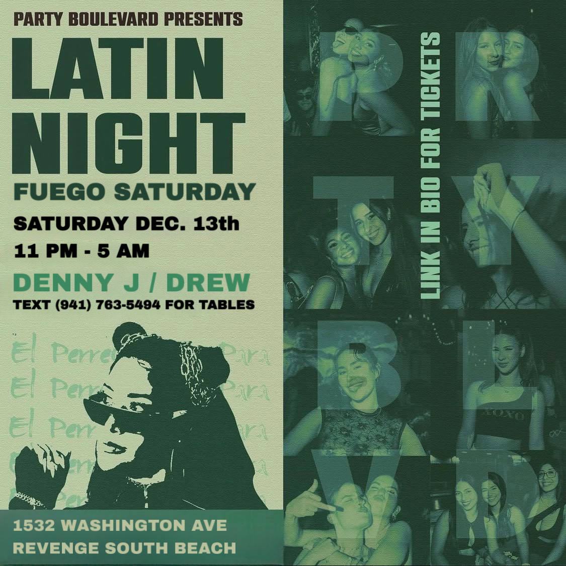 LATIN NIGHT - FUEGO SATURDAY