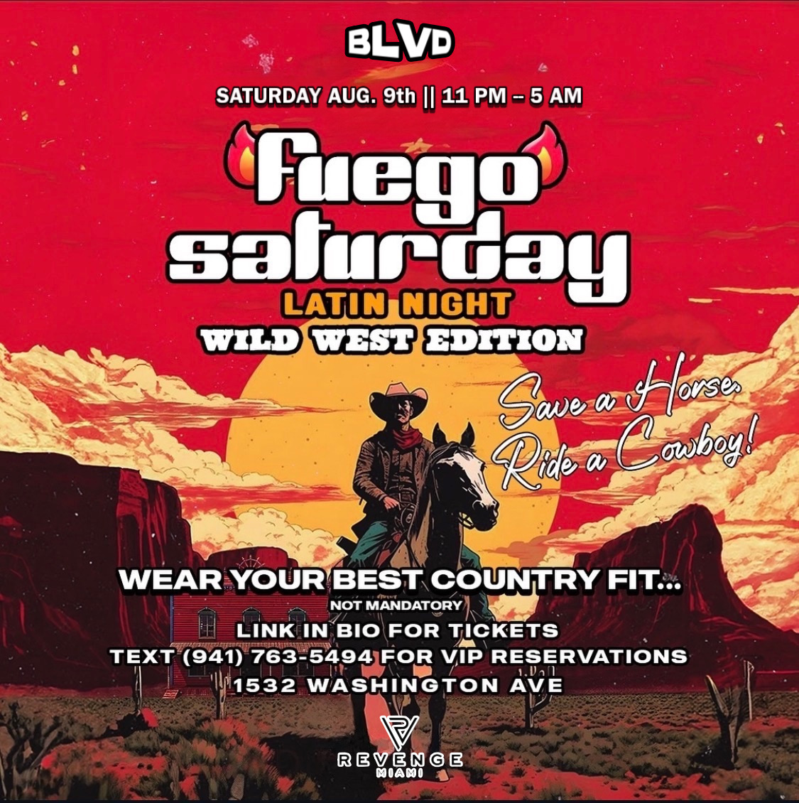 FUEGO SATURDAY || SAVE A HORSE, RIDE A COWBOY